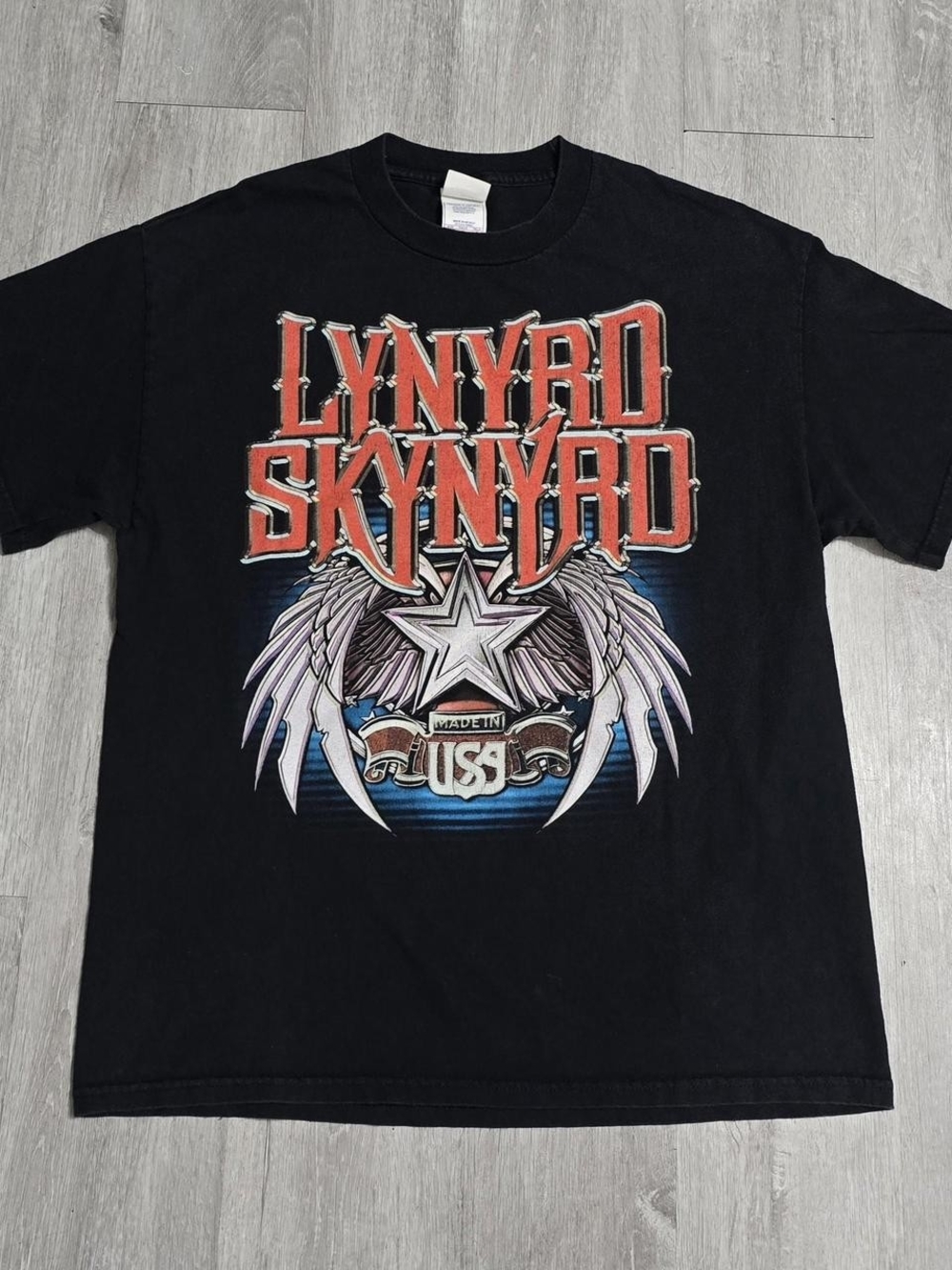 Vintage 2004 Lynyrd Skynyrd Vicious Eycle Tour Rock Concert Tour Black Tee Large